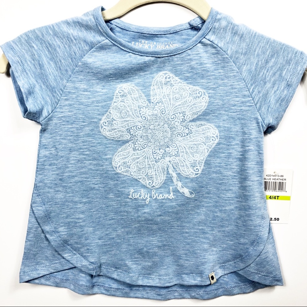 Lucky Brand | Blue Heather Top Size 4T